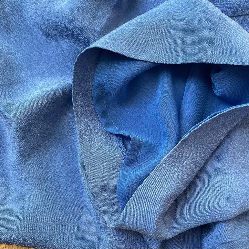 Blue silk pants - Picture 6 of 10